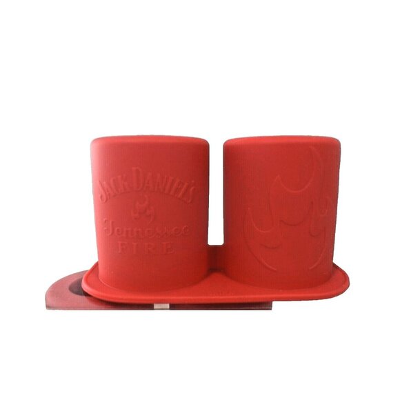 Jack Daniel's Tennessee Fire Whiskey Silicone Shot Glass Molds (New) - Picture 1 of 6